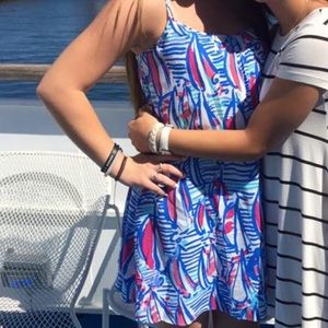 Lily Pulitzer boat pattern shift dress